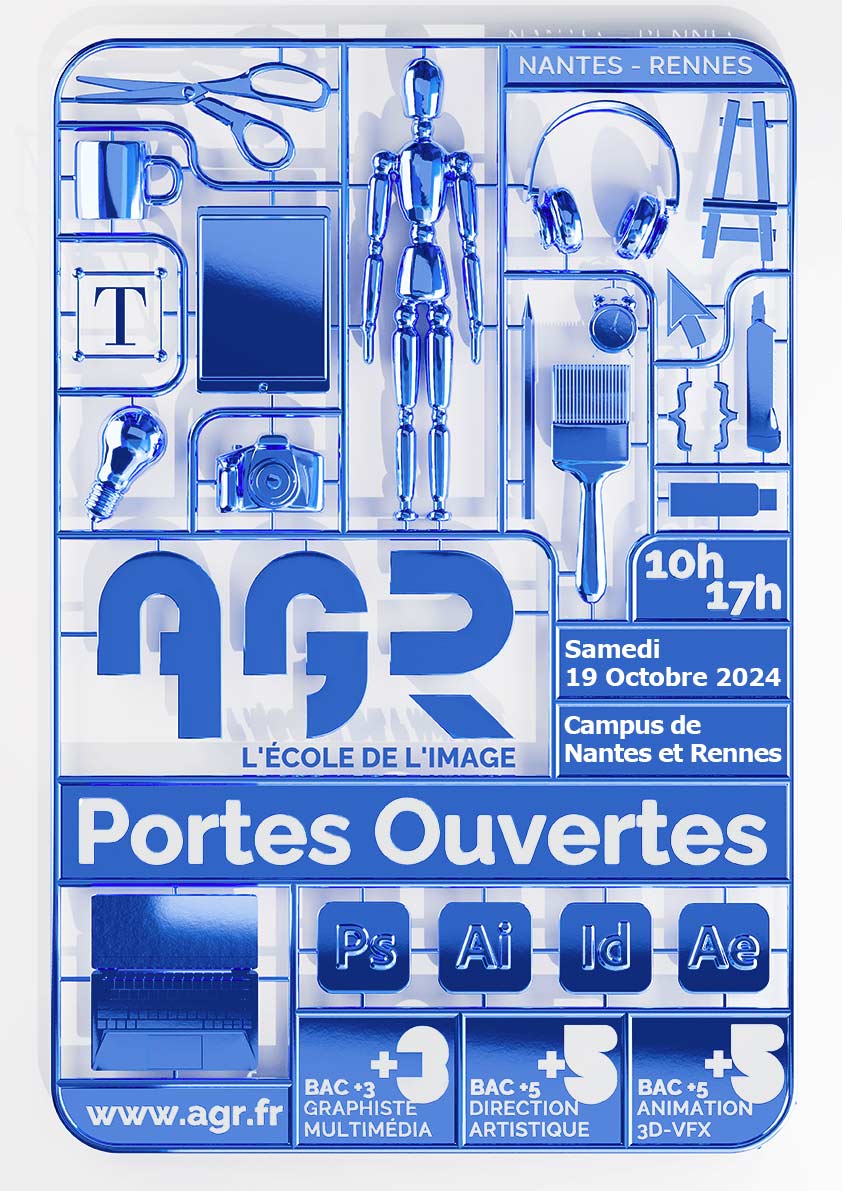 AGR, l'École de l'Image - Journées Portes Ouvertes - 19 Octobre 2024 - Nantes & Rennes